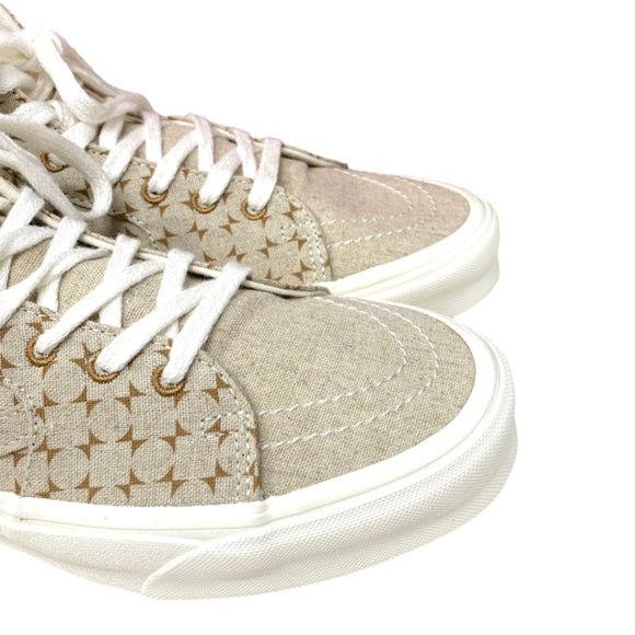 VANS Sk8-Hi Tapered Shoes High Top Canvas Beige Men’s Size Sneakers VN0A5KRUBRO - Picture 7 of 9